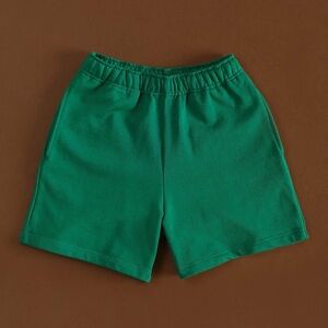 Frankie Collective Organic Cotton Sweat Shorts Green | Size Small